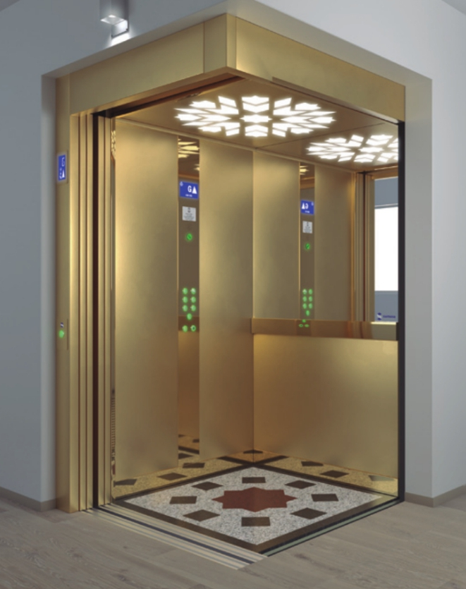 Gold Luxury LITFVINE Lift Cabin
